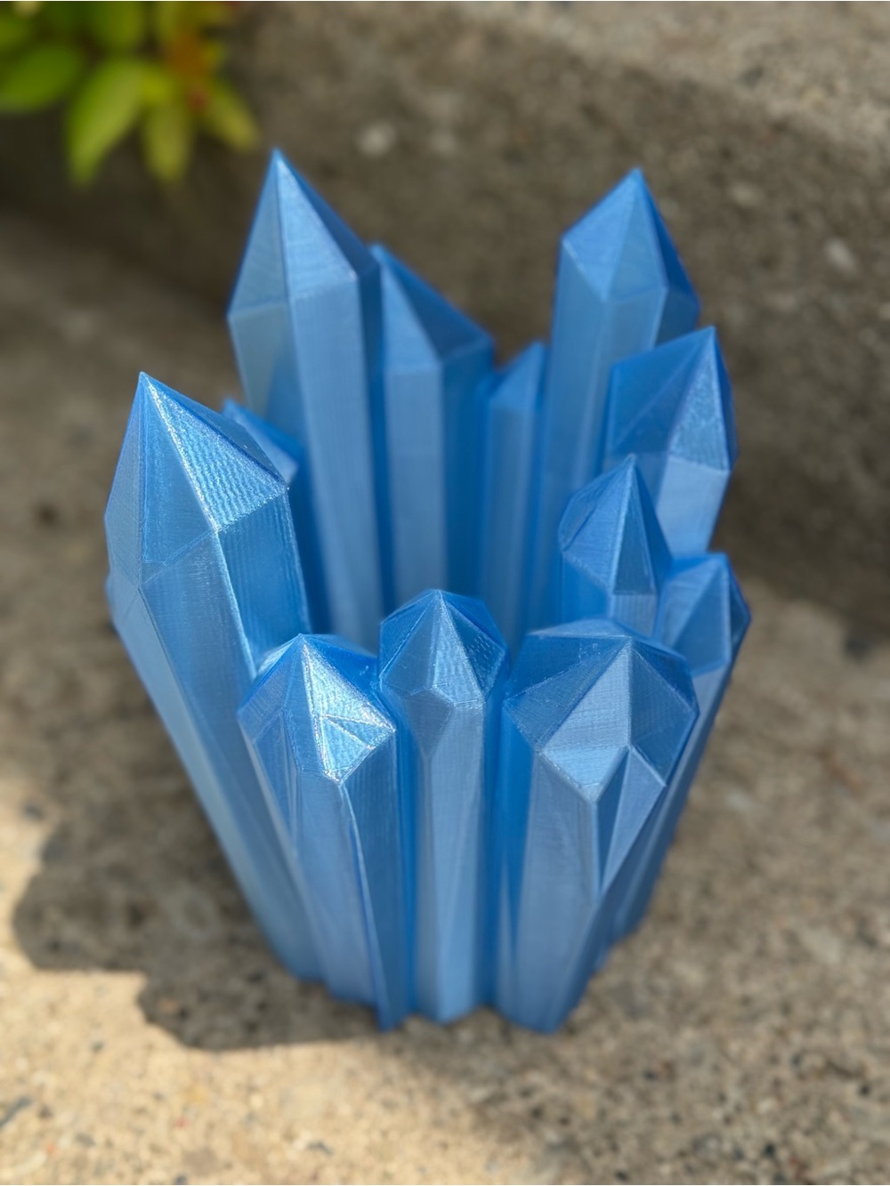 3D Printed Crystal-Inspired Accent Vase